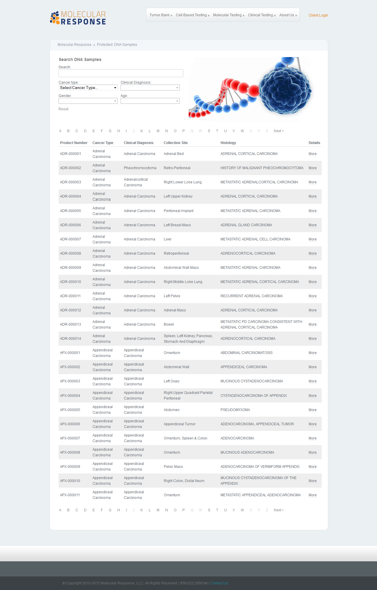 Molecular Response - Searchable Custom Post Type w/ 10k records